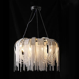 Alisa Luxury Aluminum Chain Tassel Chandelier - Zonesus