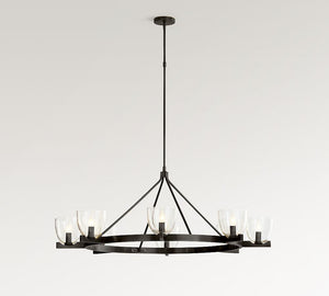 Chamberlin Metal Round Chandelier (50") - Zonesus