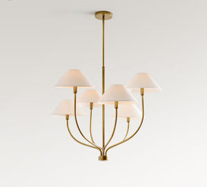 Chambers Metal Staggered Chandelier (36") - Zonesus