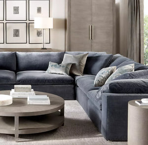 Kloud Modular Track Arm Right-Arm Sofa-Chaise Sectional - Zonesus