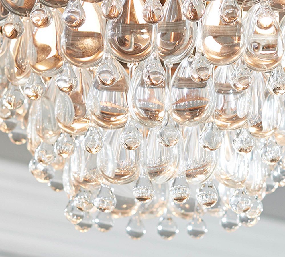 Clarissa Oversized Crystal Flush Mount (15") - Zonesus