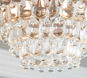 Clarissa Oversized Crystal Flush Mount (15") - Zonesus