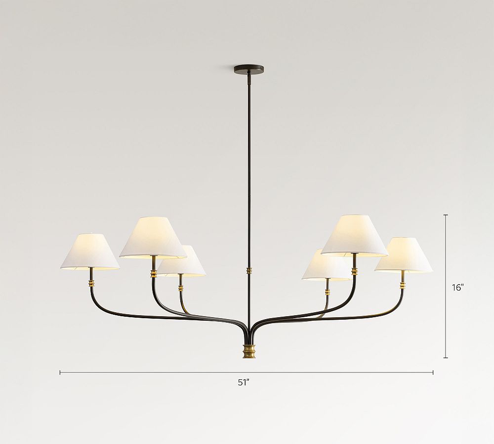 Collins Metal Round Chandelier (36"-51") - Zonesus