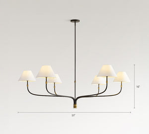 Collins Metal Round Chandelier (36"-51") - Zonesus