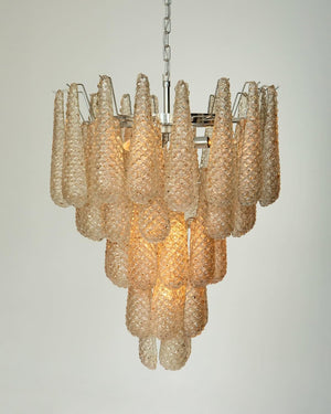 Murano Chandelier – Drop – 41 glasses – Amber - Zonesus