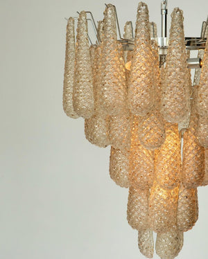 Murano Chandelier – Drop – 41 glasses – Amber - Zonesus