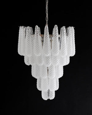 Murano Chandelier – Drop – 52 glasses – Transparent - Zonesus