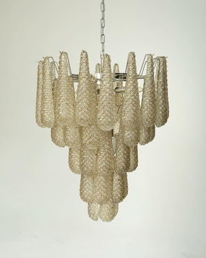 Murano Chandelier – Drop – 41 glasses – Amber - Zonesus