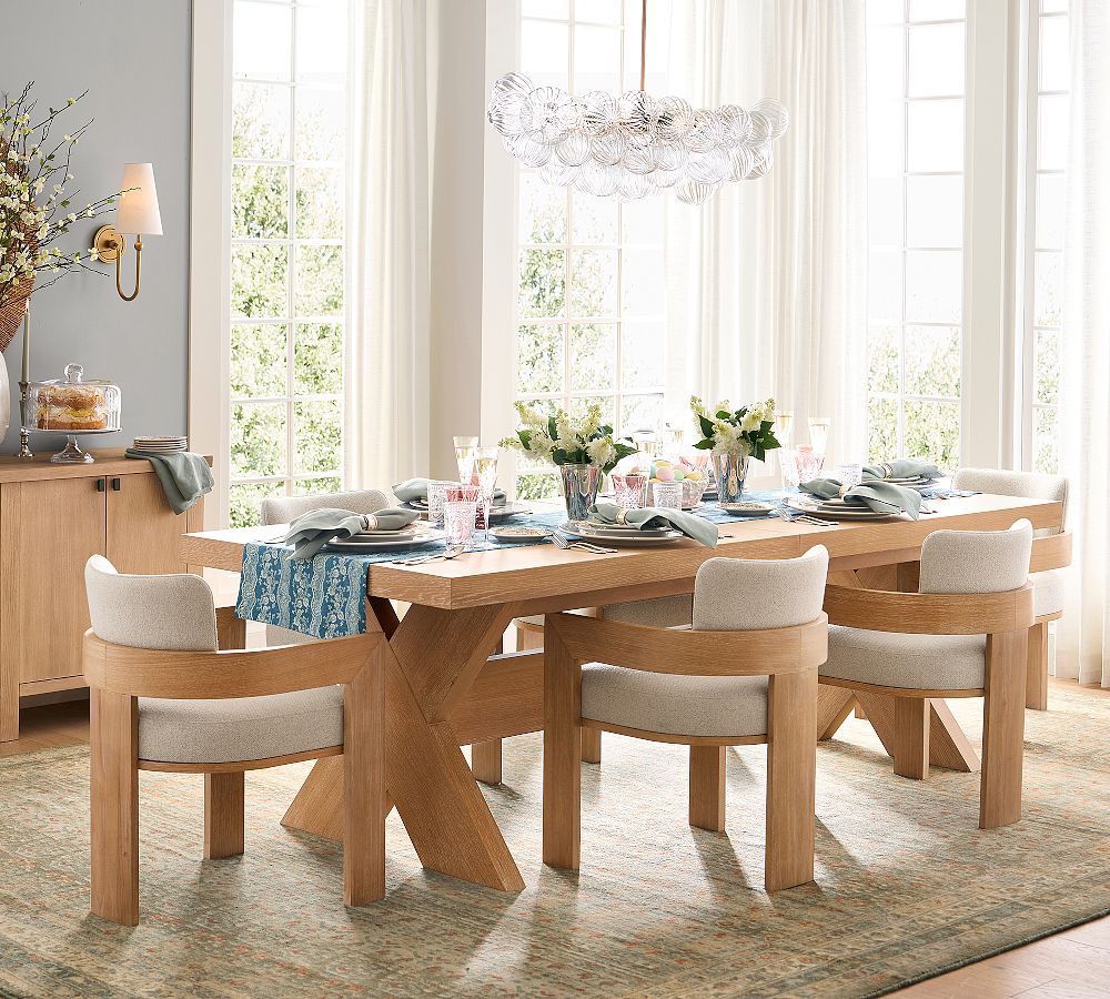 Cooper Glass Bubbled Oval Chandelier (40") - Zonesus