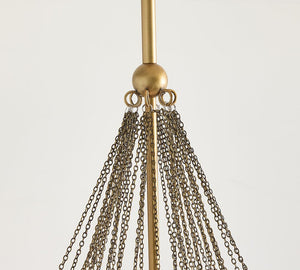 Cooper Glass Bubbled Round Chandelier (28") - Zonesus