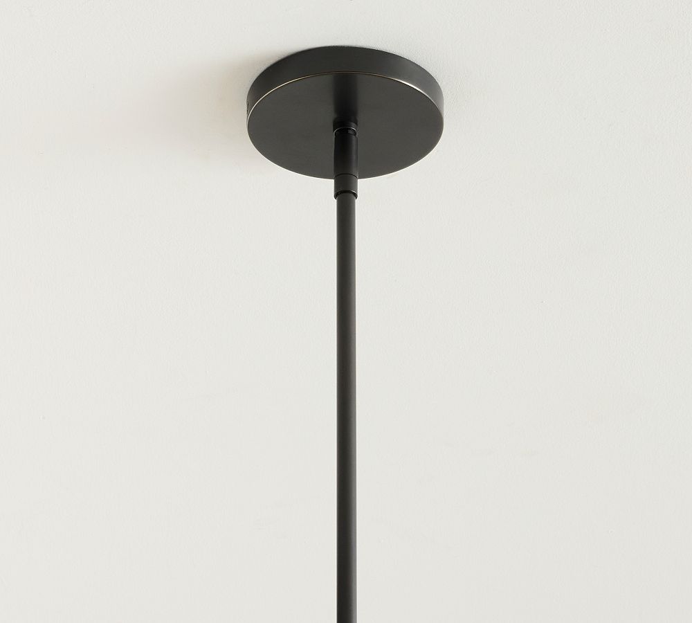 Cooper Ribbed Glass Pendant (10"-14") - Zonesus