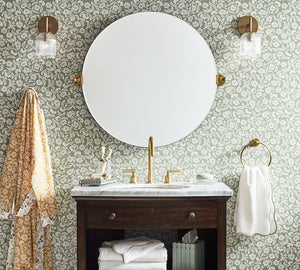 Cooper Ribbed Glass Sconce (9") - Zonesus