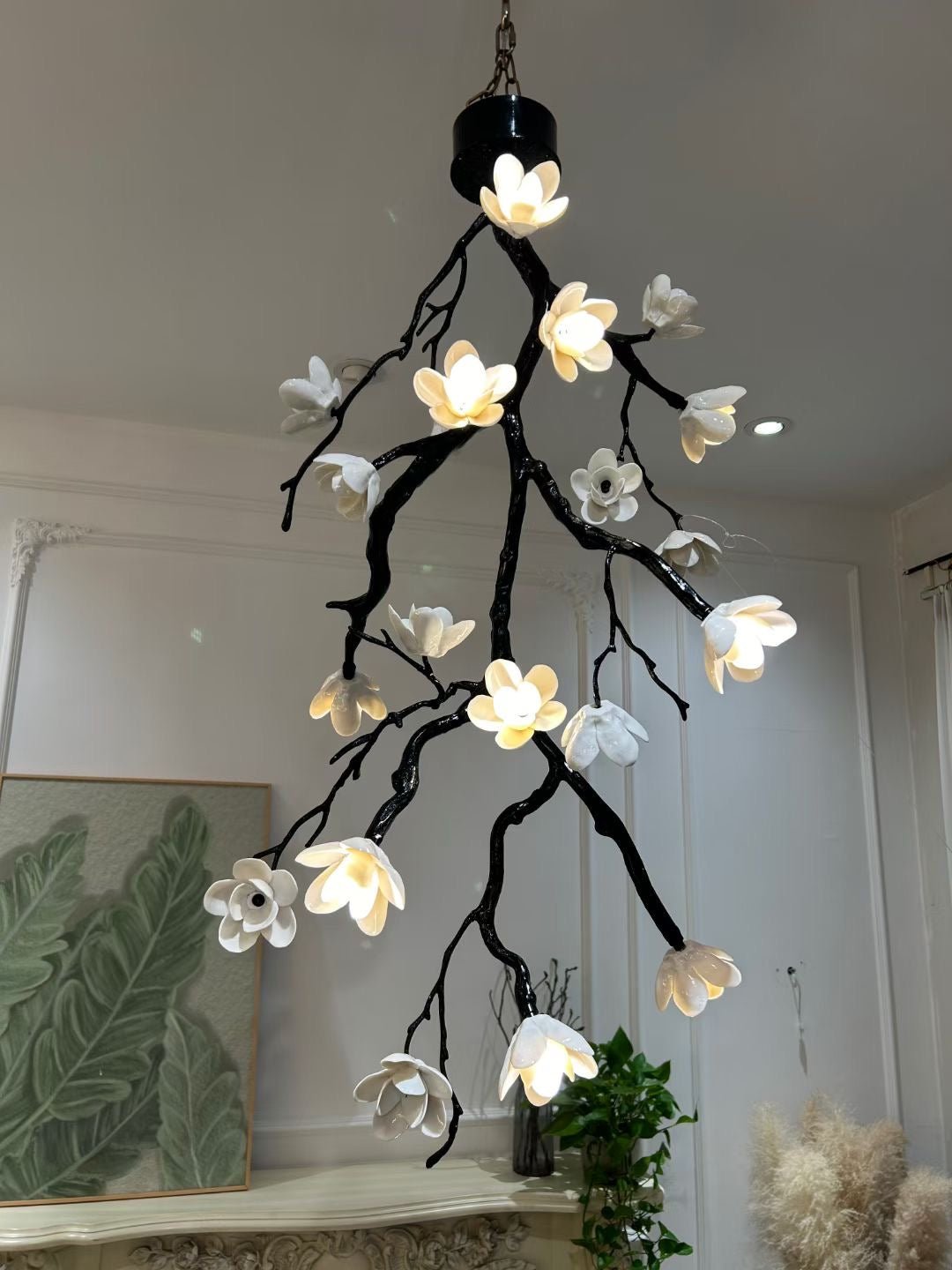 Large Long Branch Flower Chandelier - Zonesus