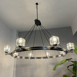 Demarat Round Chandelier 36" - Zonesus