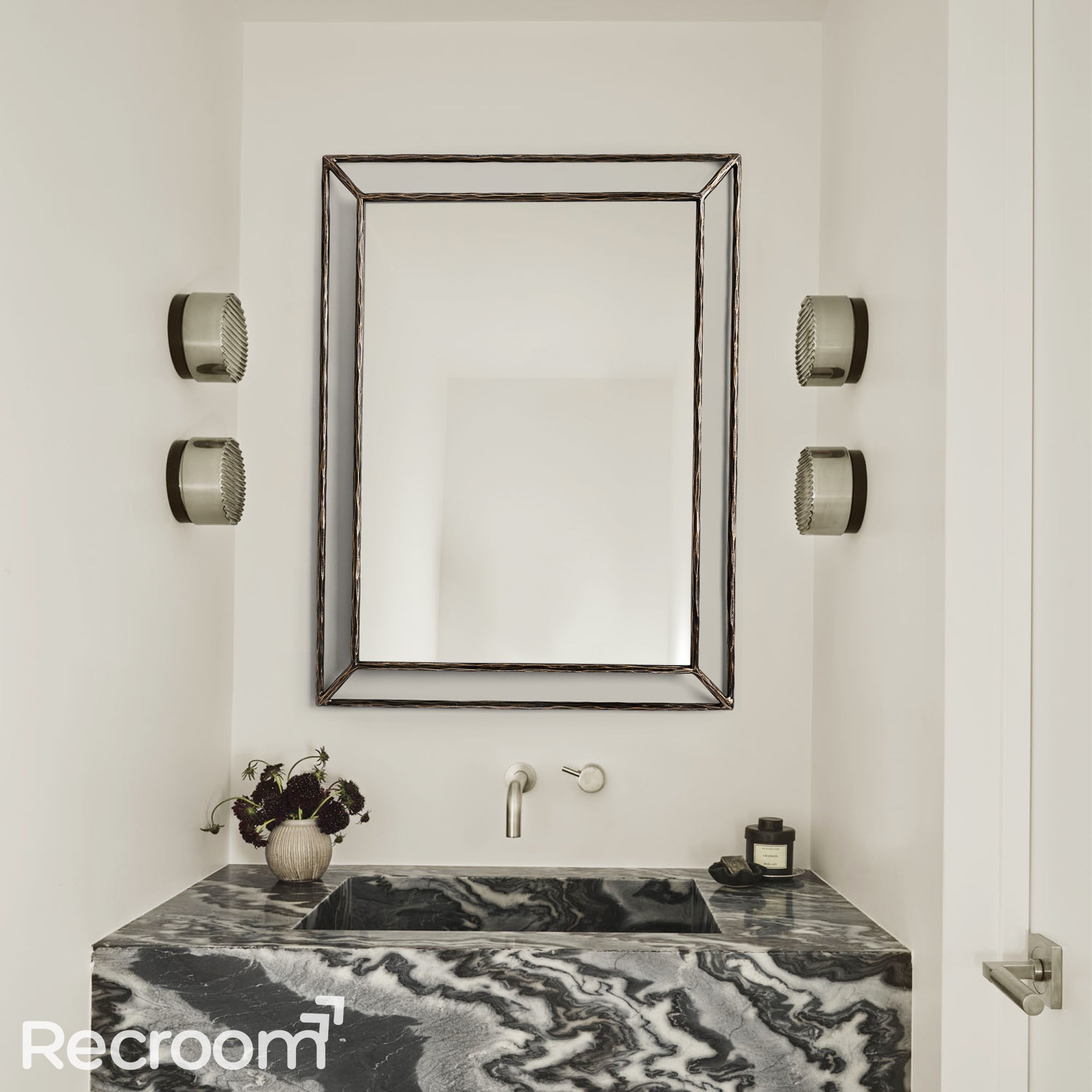 Thaddeo Open Beveled Mirror - Zonesus