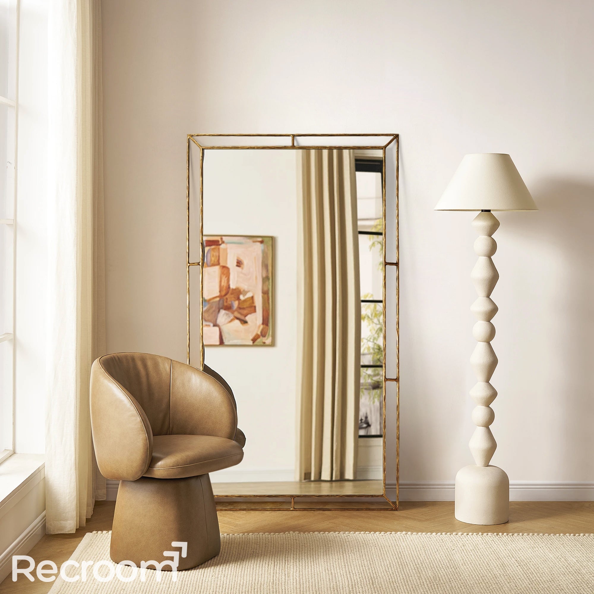 Thaddeo Open Beveled Mirror - Zonesus