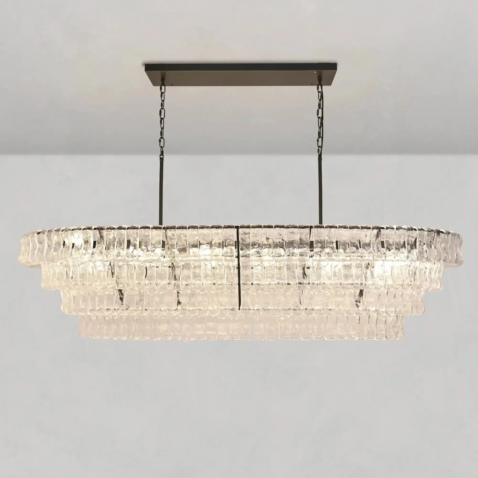 Ghiaccio Oval Chandelier - Zonesus