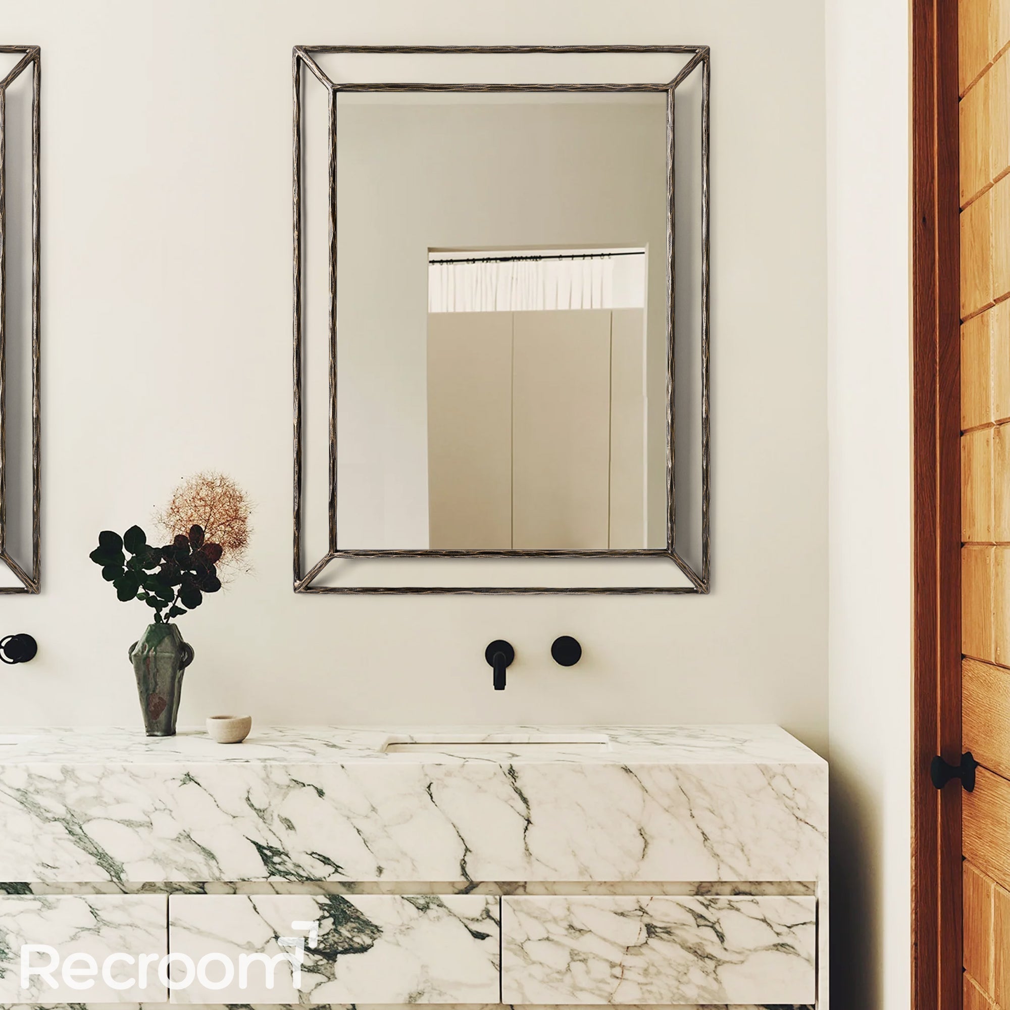 Thaddeo Open Beveled Mirror - Zonesus