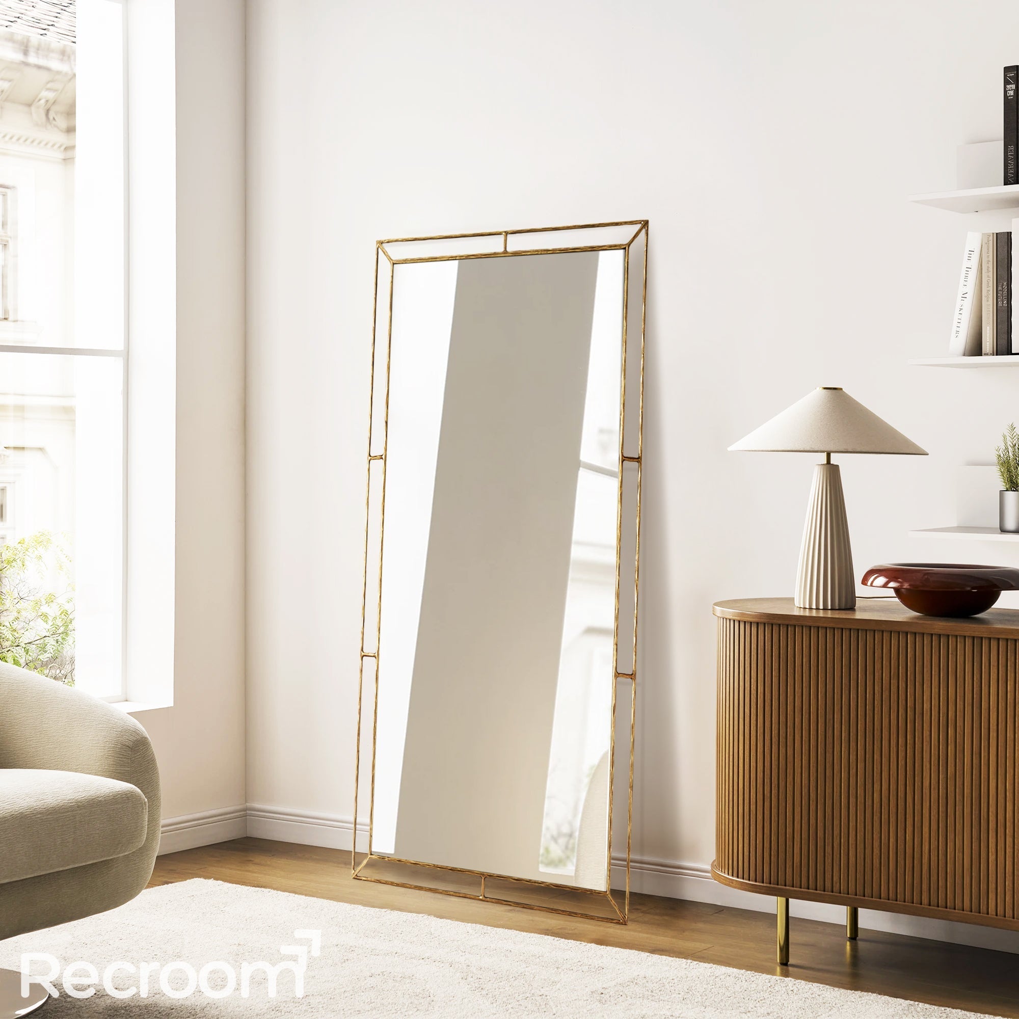 Thaddeo Open Beveled Mirror - Zonesus