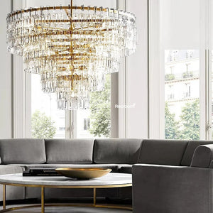 Marige Tiered Round Chandelier 36“ 48” 60“ - Zonesus