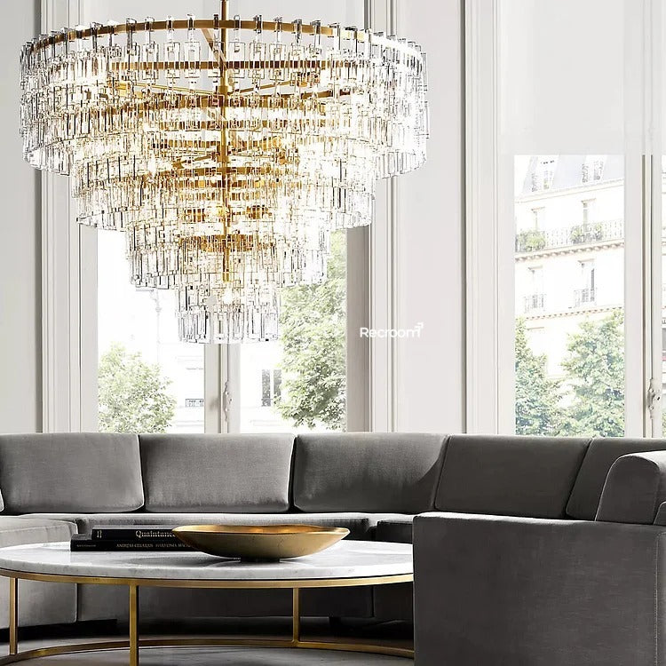Marige Tiered Round Chandelier 36“ 48” 60“ - Zonesus