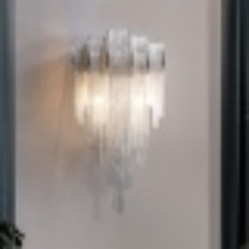 Alisa Luxury Plated Aluminum Chain Tassel Wall Sconce - Zonesus