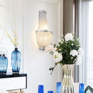 Tassel Aluminum Chain Wall Sconce In Living Room - Zonesus