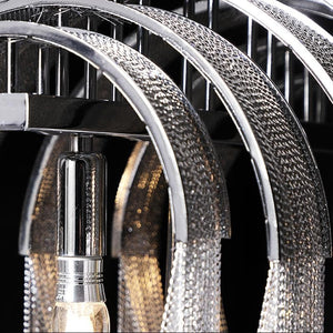 Alisa Luxury Hardware Aluminum Chain Tassel Floor Lamp - Zonesus