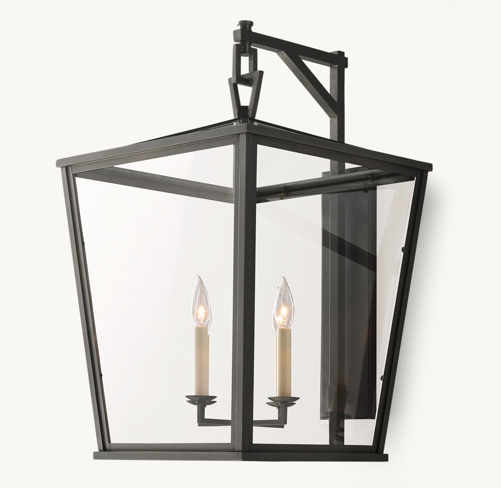 19TH C. ENGLISH OPENWORK OUTDOOR SCONCE 28" - Zonesus