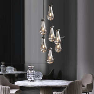 Raindrop Round Chandelier 18" - Zonesus