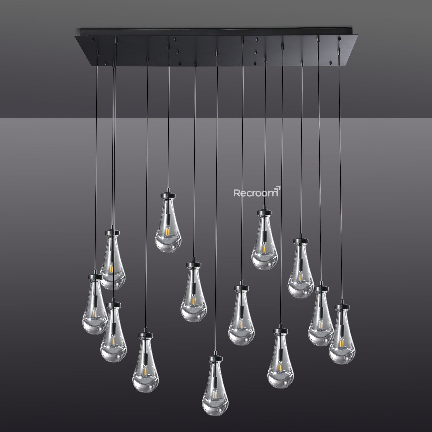 Raindrop Linear Chandelier 54" - Zonesus
