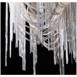 Alisa Luxury Aluminum Chain Tassel Chandelier - Zonesus