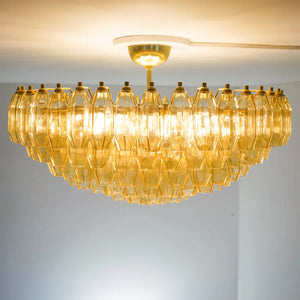 Prismatico 12-Light Amber Ceiling lamp 35" - Zonesus