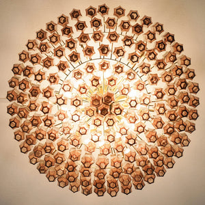 Prismatico Amethyst Glass Ceiling Lamp 35" - Zonesus