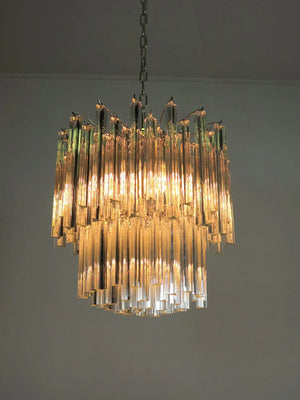 Murano Chandelier – Arianna -107 prisms – Transparent - Zonesus