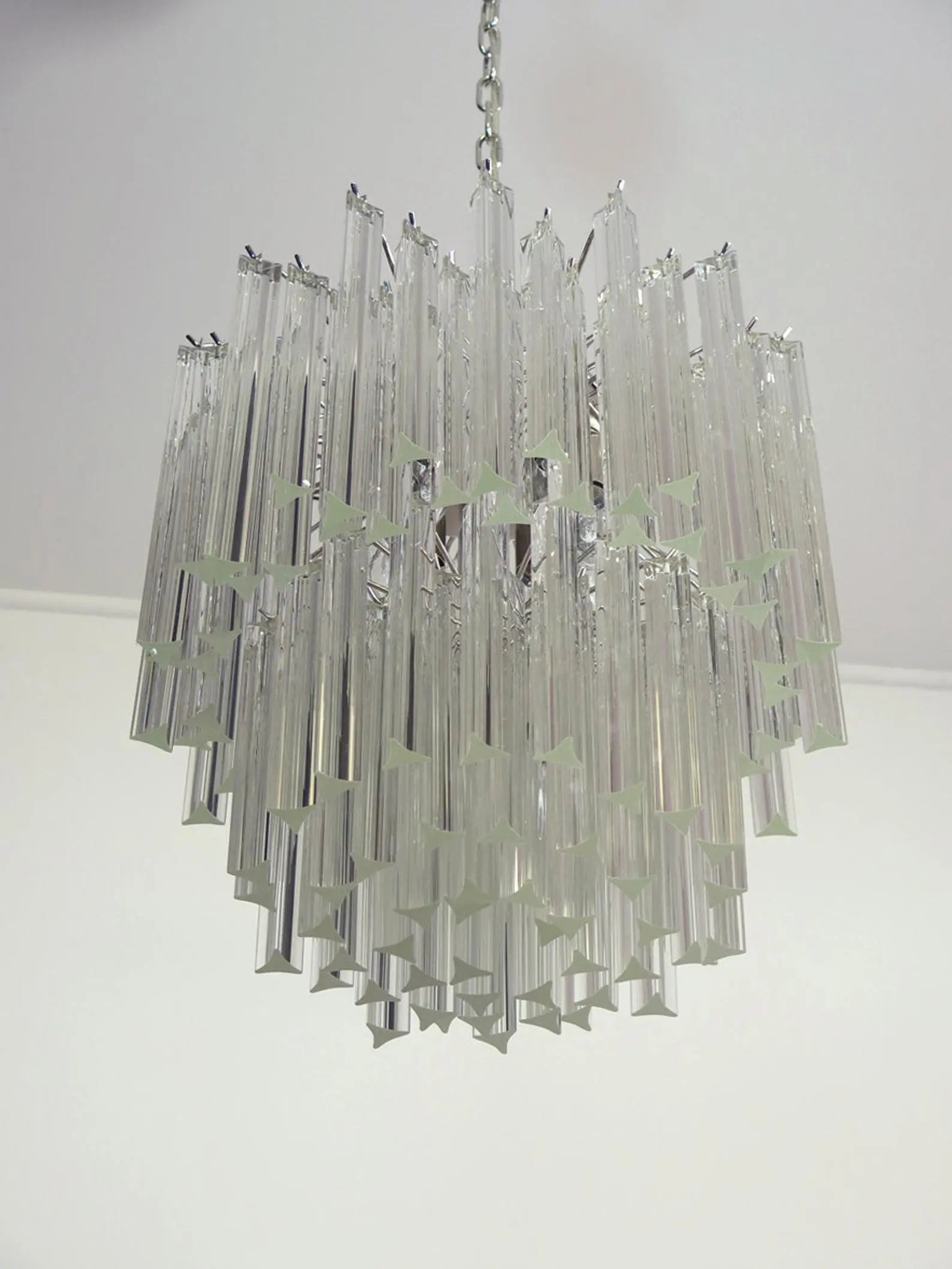 Murano Chandelier – Arianna -107 prisms – Transparent - Zonesus