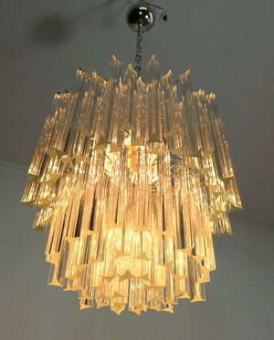 Murano Chandelier – Arianna -107 prisms – Transparent - Zonesus