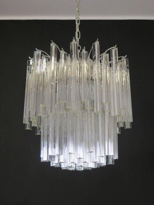 Murano Chandelier – Arianna -107 prisms – Transparent - Zonesus