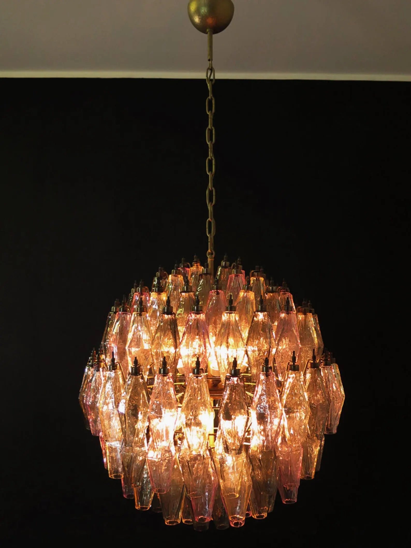 Murano Chandelier – Poliedri – 140 glass – Multi - Zonesus