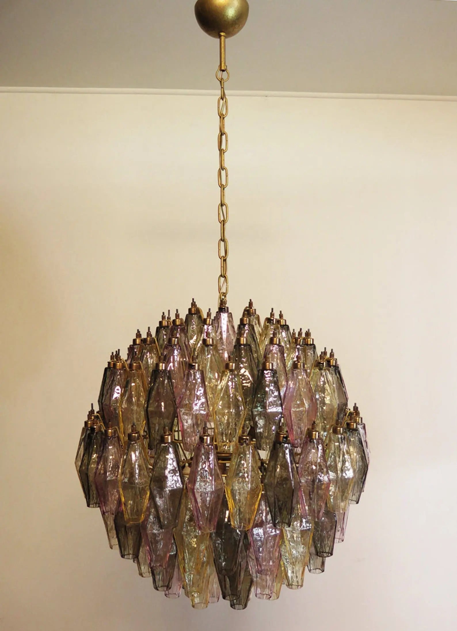 Murano Chandelier – Poliedri – 140 glass – Multi - Zonesus