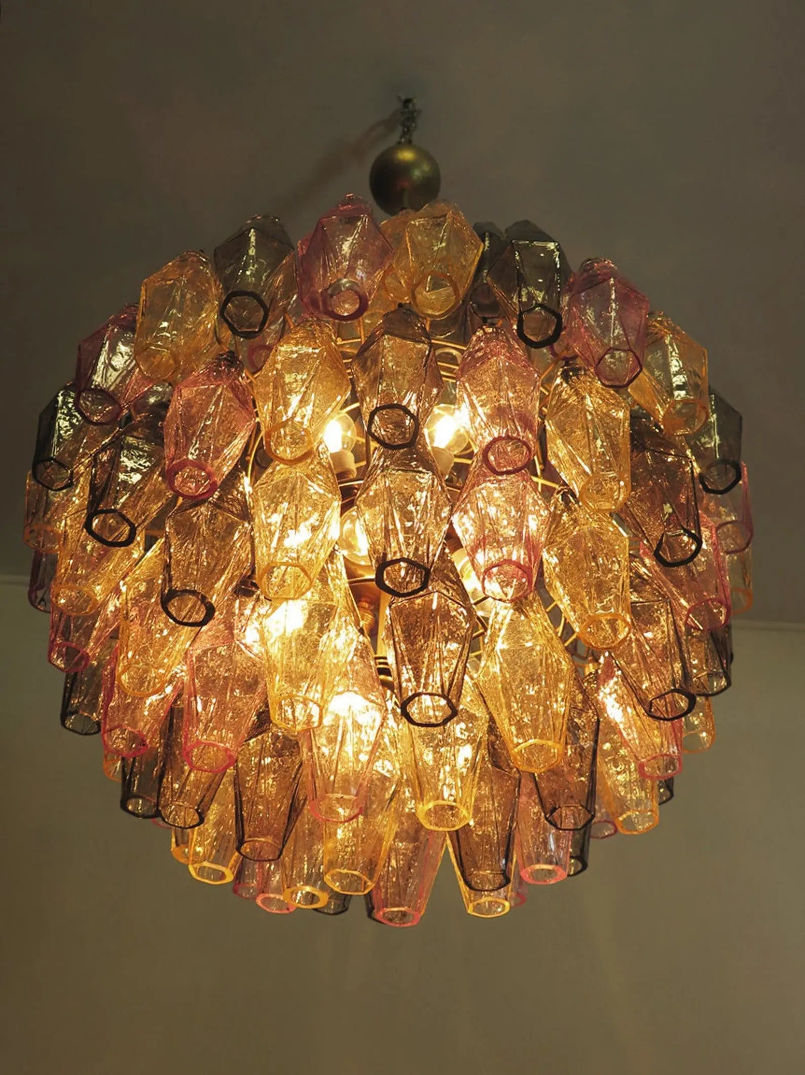 Murano Chandelier – Poliedri – 140 glass – Multi - Zonesus