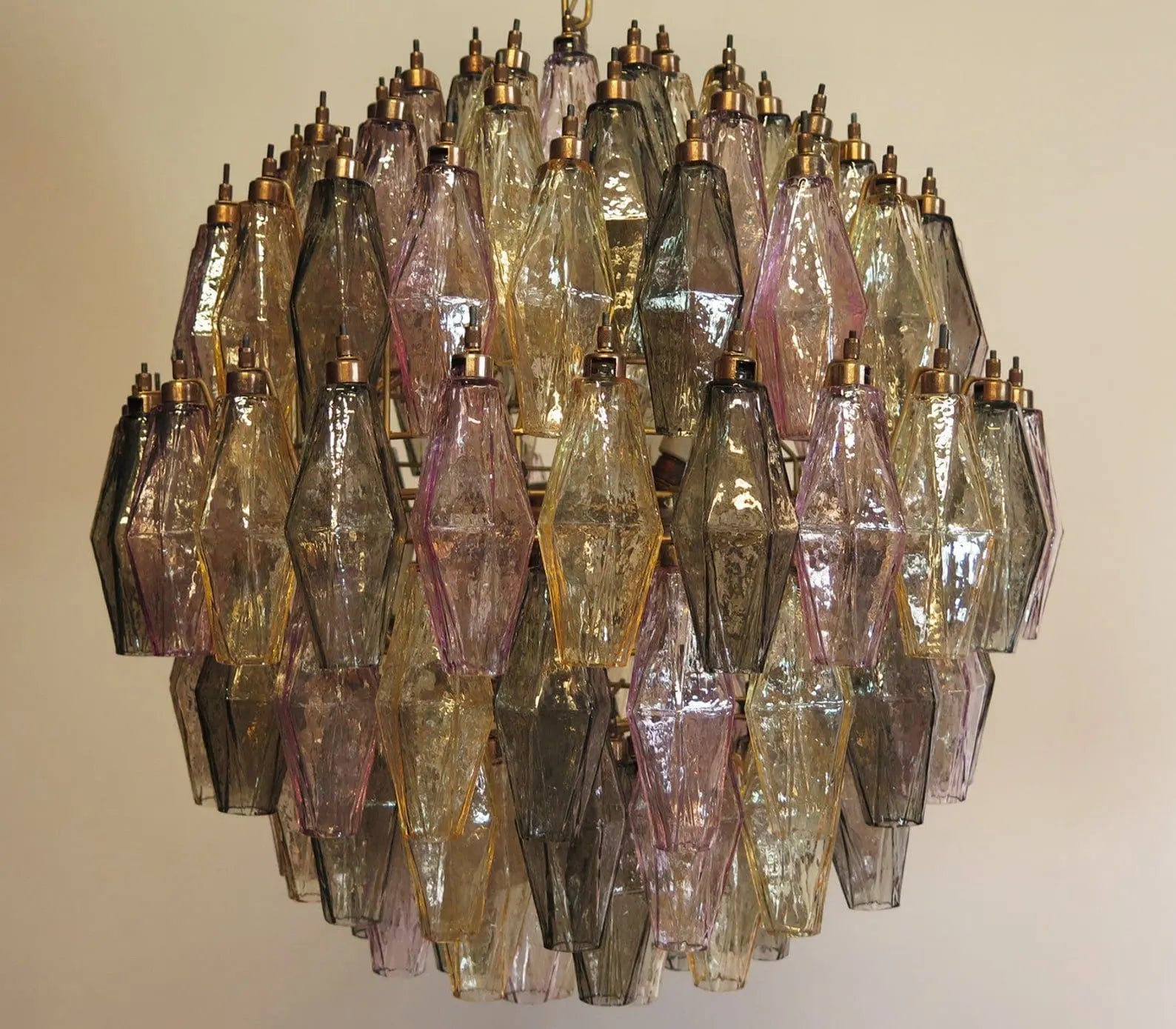 Murano Chandelier – Poliedri – 140 glass – Multi - Zonesus
