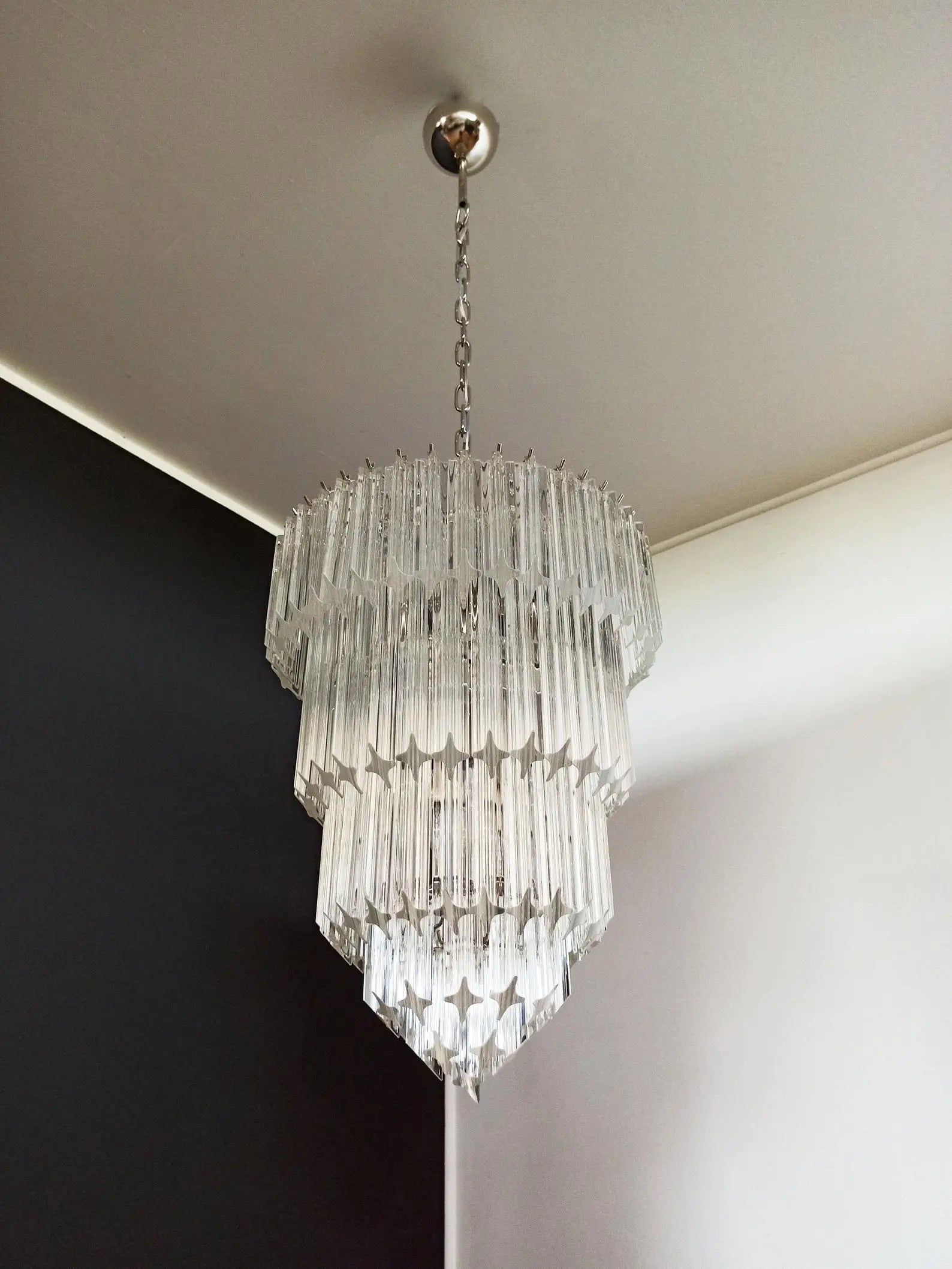 Murano Chandelier – 112 prisms – Transparent - Zonesus