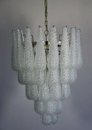 Murano Chandelier – Drop – 52 glasses – Transparent - Zonesus