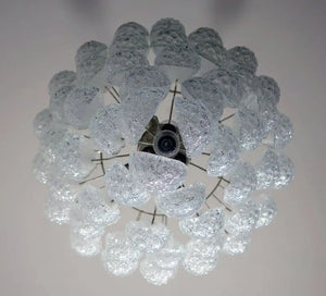 Murano Chandelier – Drop – 52 glasses – Transparent - Zonesus