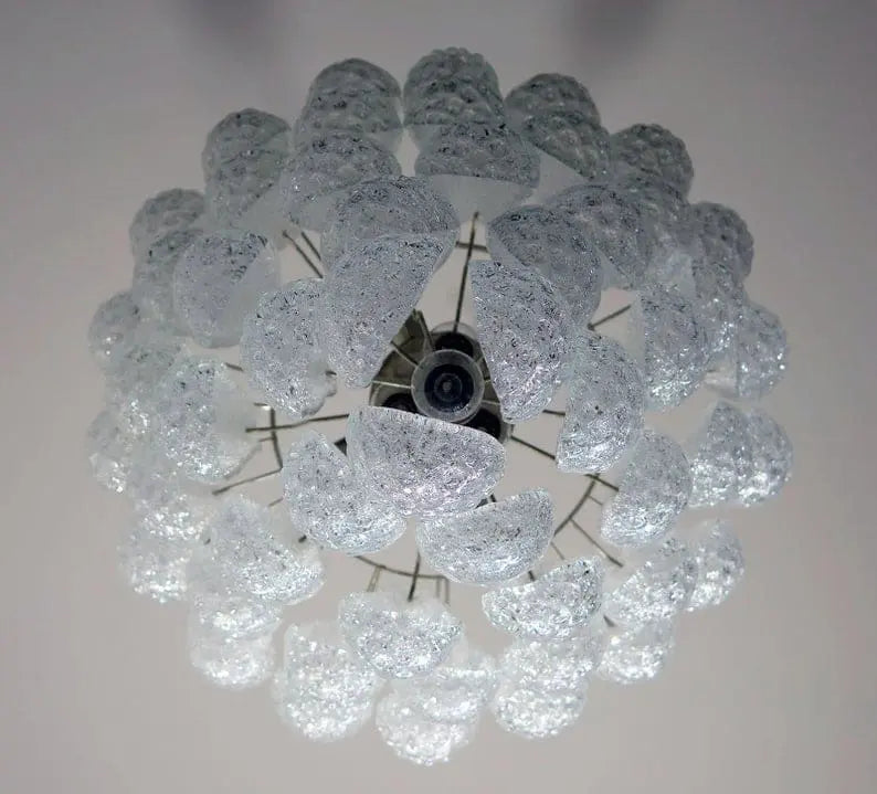 Murano Chandelier – Drop – 52 glasses – Transparent - Zonesus