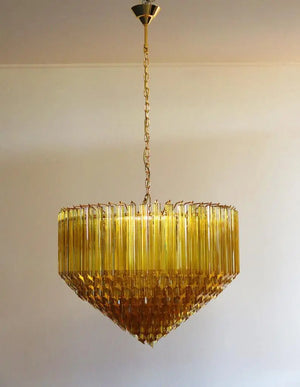Murano Chandelier – 265 prisms – Amber - Zonesus