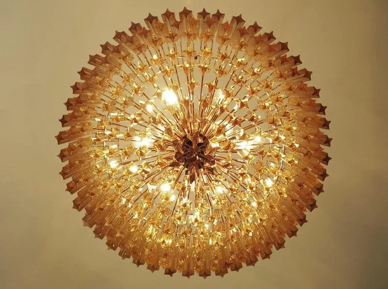Murano Chandelier – 265 prisms – Amber - Zonesus