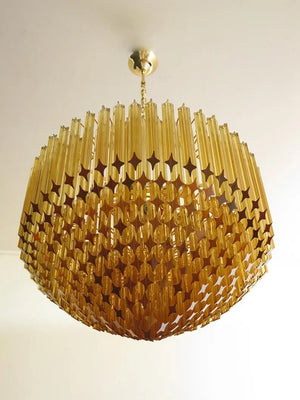 Murano Chandelier – 265 prisms – Amber - Zonesus