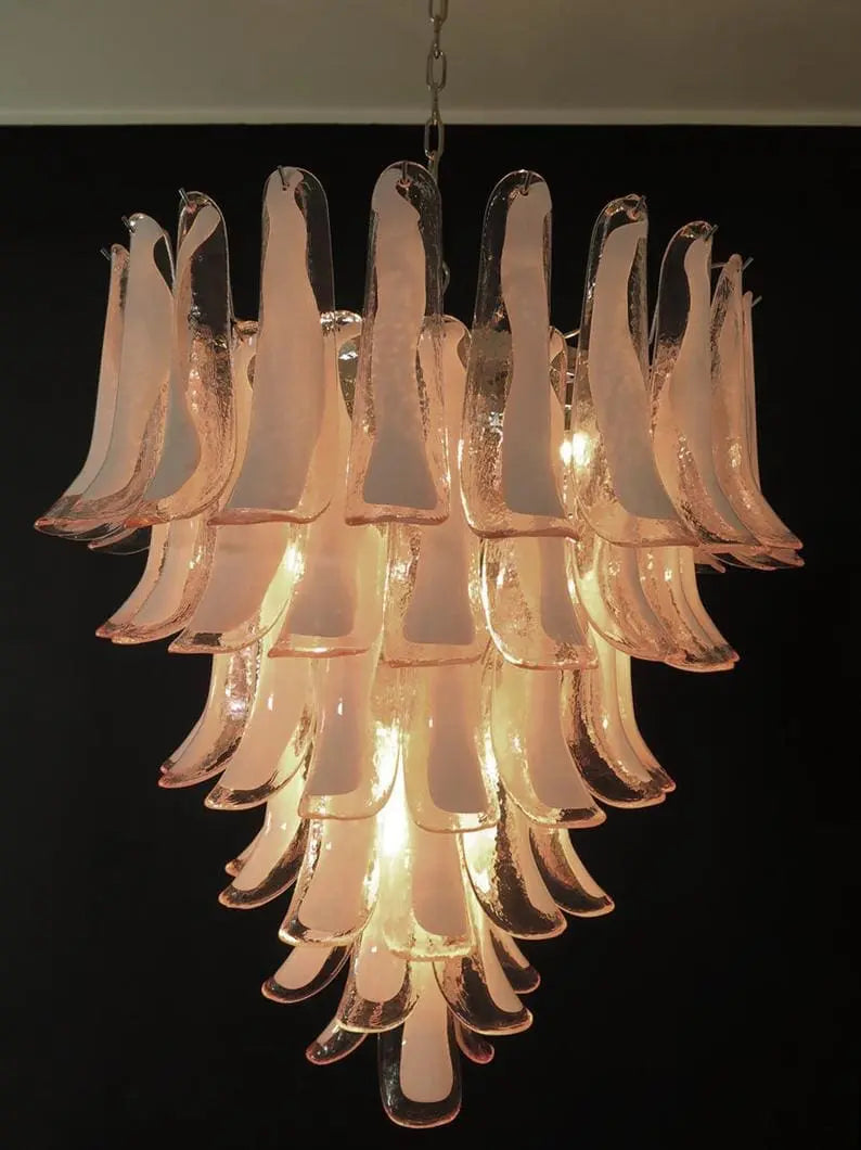 Murano Chandelier – 75 petals – Pink - Zonesus
